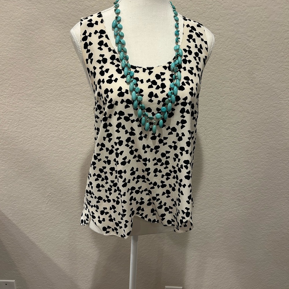 Joie Scalloped Edge Silk Tank